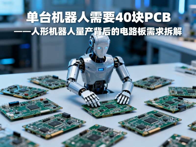 单台机器人需要40块PCB——人形机器人量产背后的电路板需求拆解