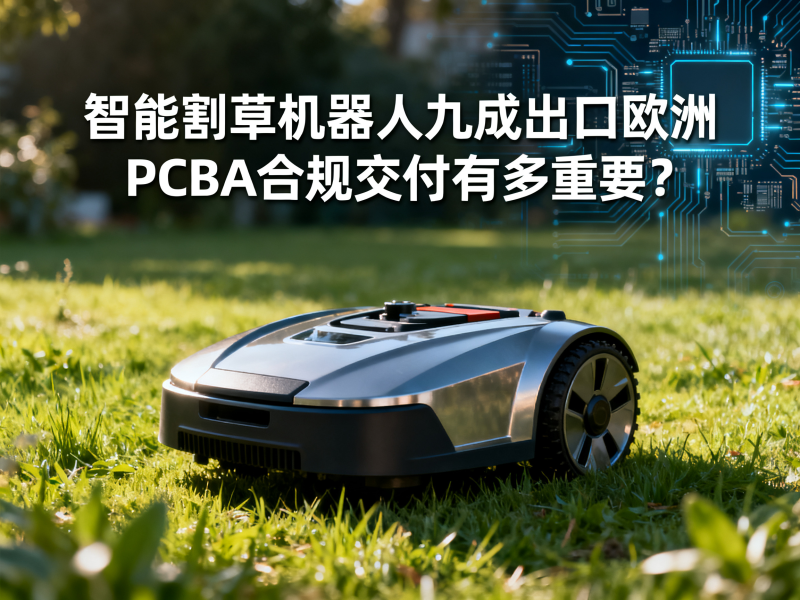 智能割草机器人九成出口欧洲：PCBA合规交付有多重要？