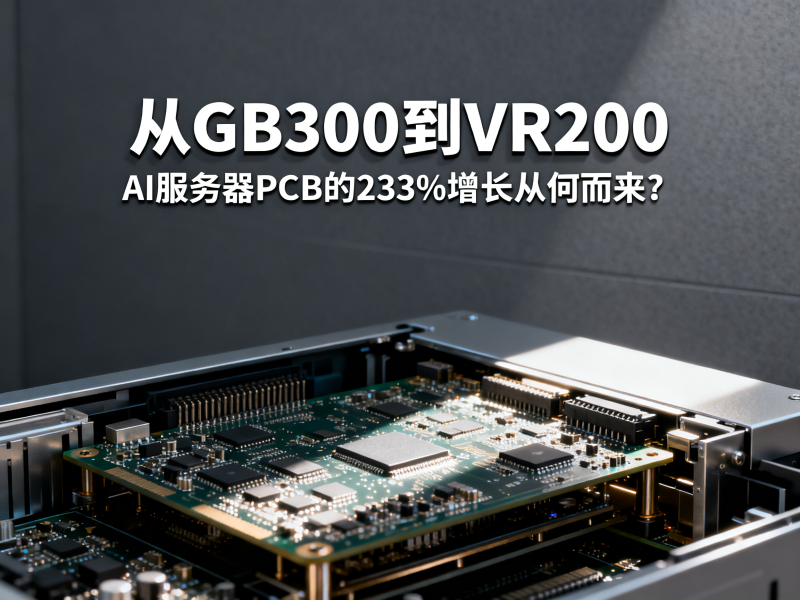 从GB300到VR200：AI服务器PCB的233%增长从何而来？