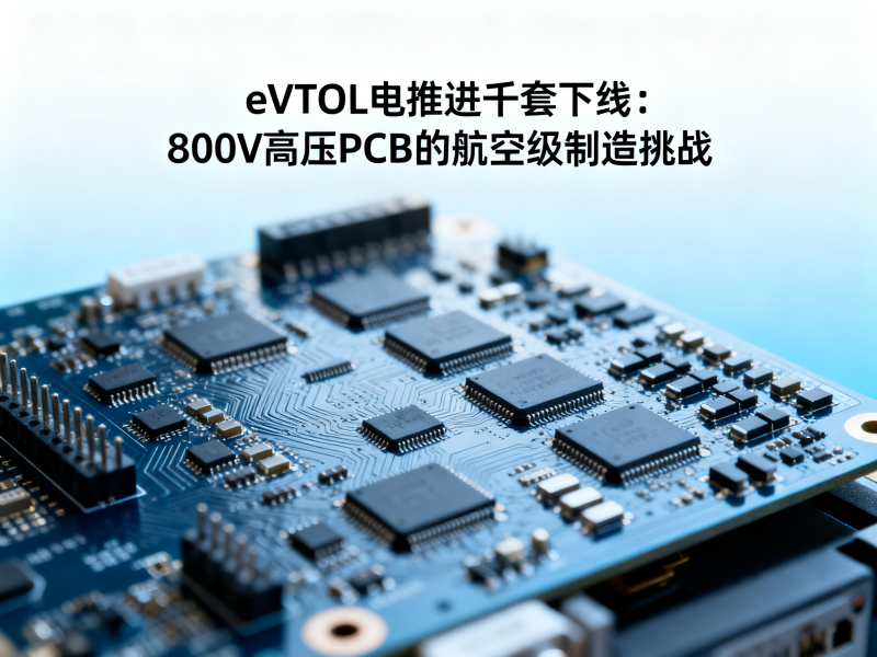 eVTOL电推进千套下线：800V高压PCB的航空级制造挑战