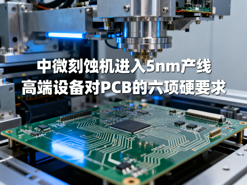 中微刻蚀机进入5nm产线：高端设备对PCB的六项硬要求