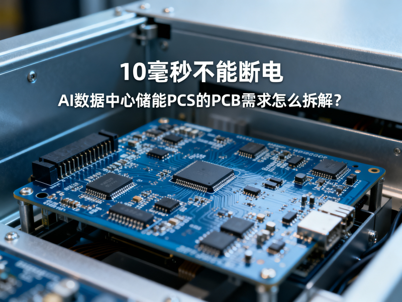 10毫秒不能断电：AI数据中心储能PCS的PCB需求怎么拆解？