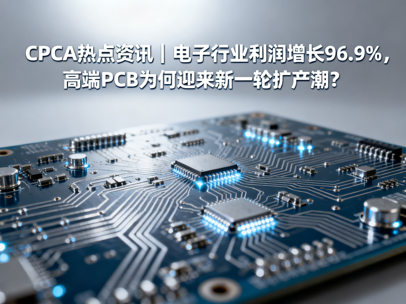 CPCA热点资讯｜电子行业利润增长96.9%，高端PCB为何迎来新一轮扩产潮？