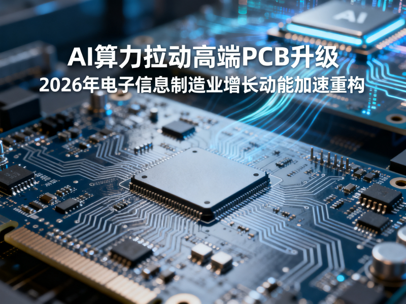 CPCA热点资讯｜AI算力拉动高端PCB升级：2026年电子信息制造业增长动能加速重构