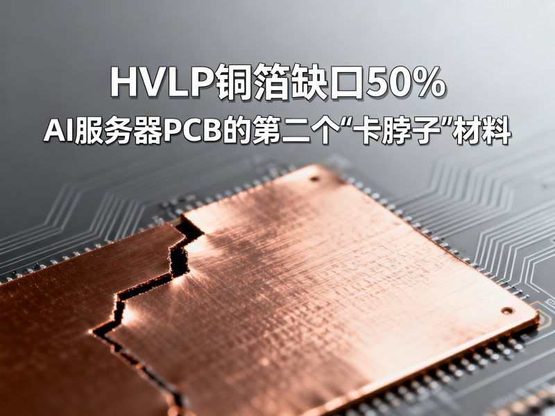 HVLP铜箔缺口50%：AI服务器PCB的第二个