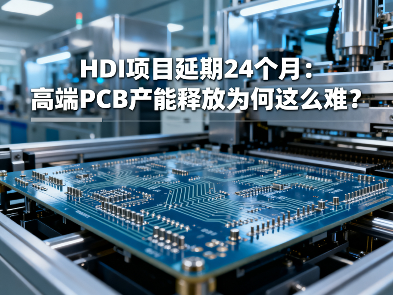 HDI项目延期24个月：高端PCB产能释放为何这么难？