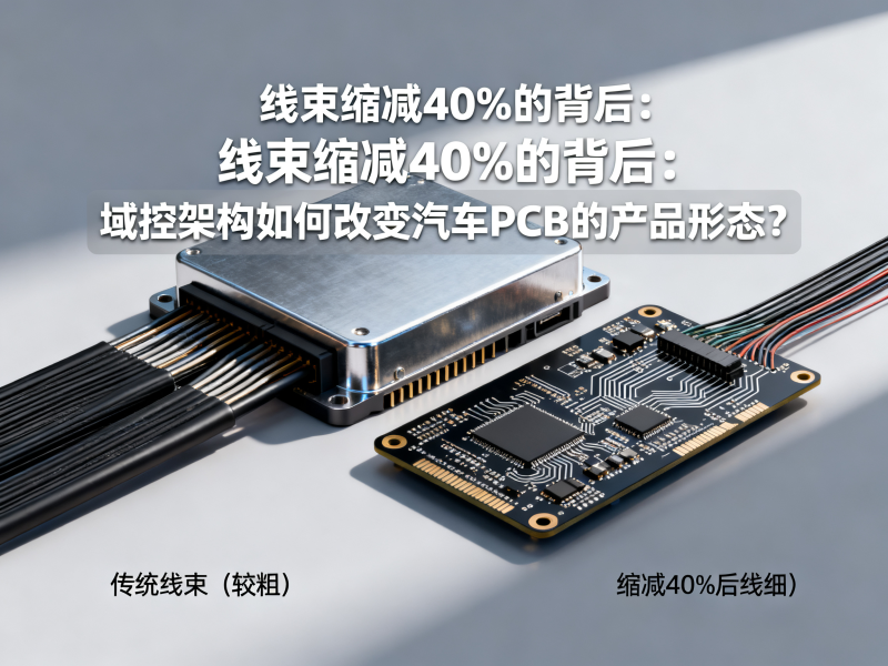 线束缩减40%的背后：域控架构如何改变汽车PCB的产品形态？