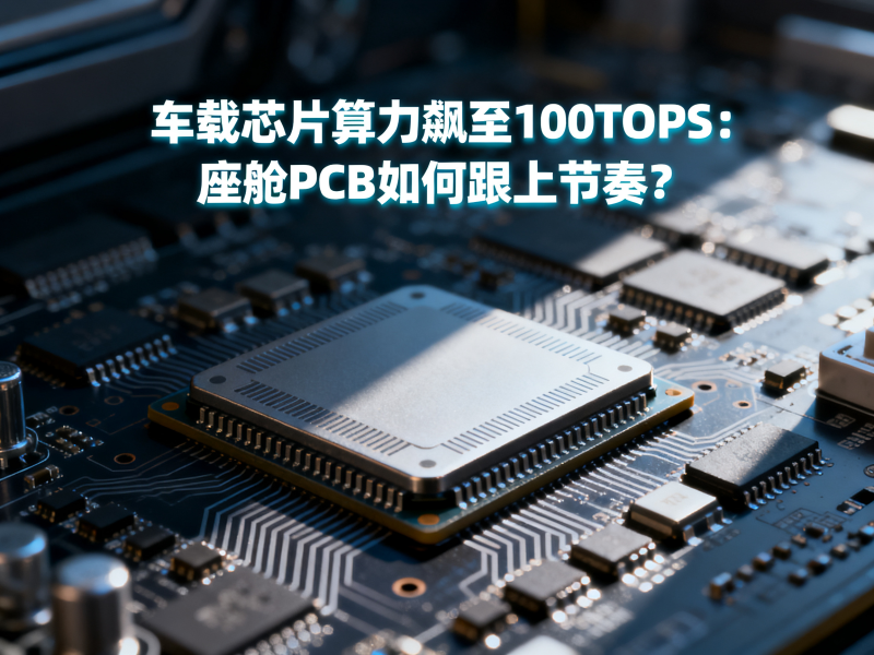 车载芯片算力飙至100TOPS：座舱PCB如何跟上节奏？