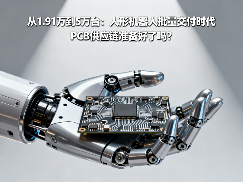 从1.91万到5万台：人形机器人批量交付时代，PCB供应链准备好了吗？
