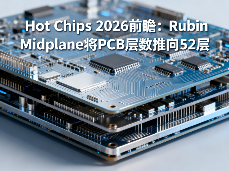 Hot Chips 2026前瞻：Rubin Midplane将PCB层数推向52层