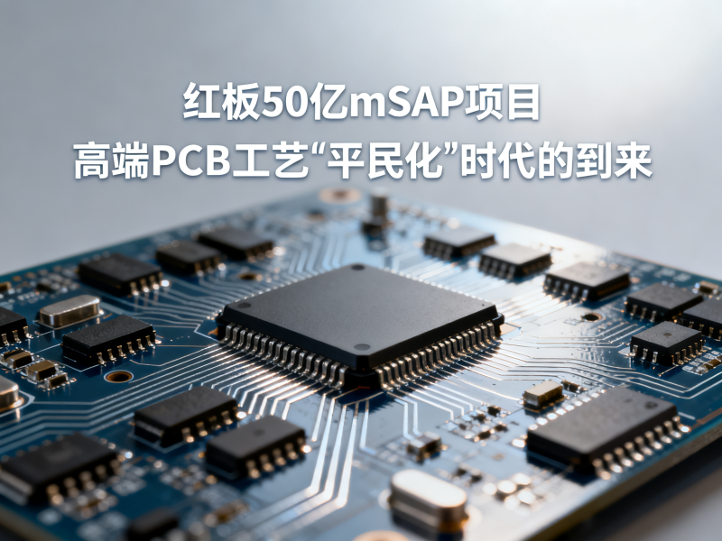 红板50亿mSAP项目：高端PCB工艺