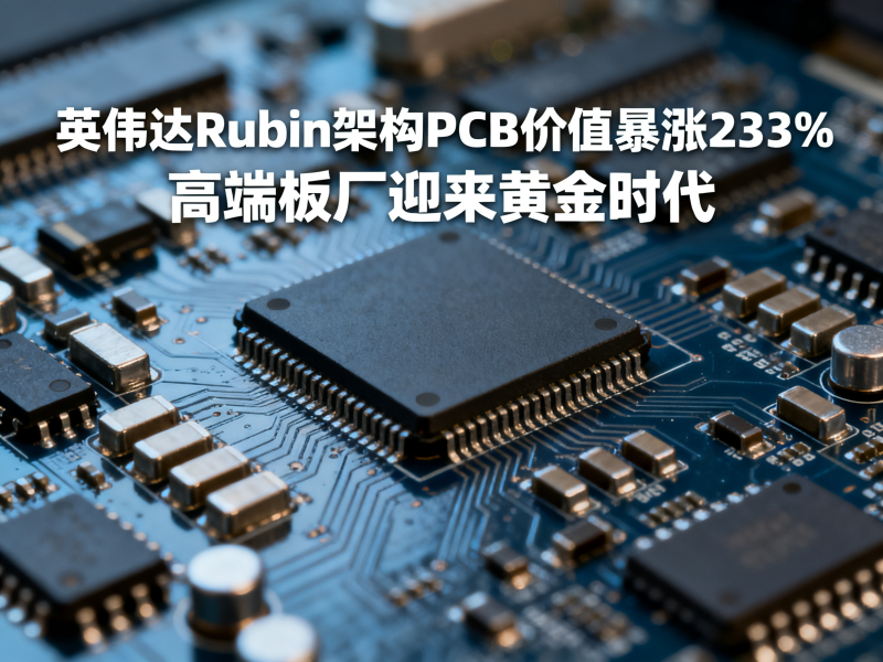 英伟达Rubin架构PCB价值暴涨233%，高端板厂迎来黄金时代