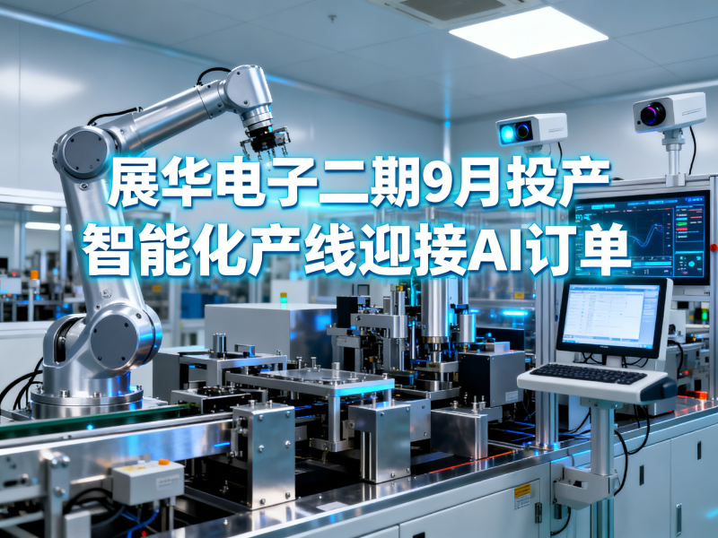 二期9月投产，展华电子如何用智能化产线迎接AI订单？