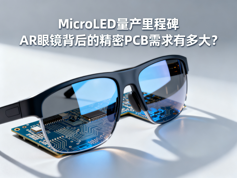 MicroLED量产里程碑：AR眼镜背后的精密PCB需求有多大？
