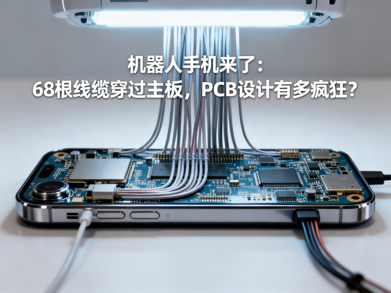 机器人手机来了：68根线缆穿过主板，PCB设计有多疯狂？