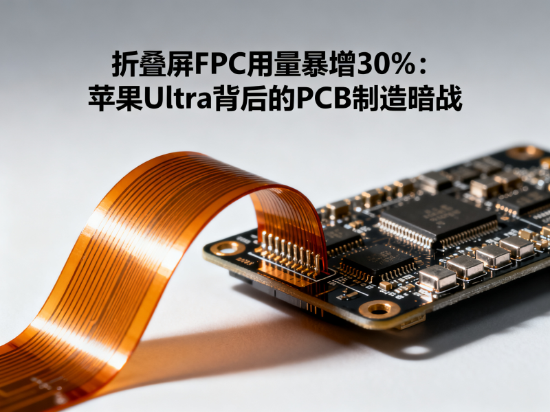 折叠屏FPC用量暴增30%：苹果Ultra背后的PCB制造暗战