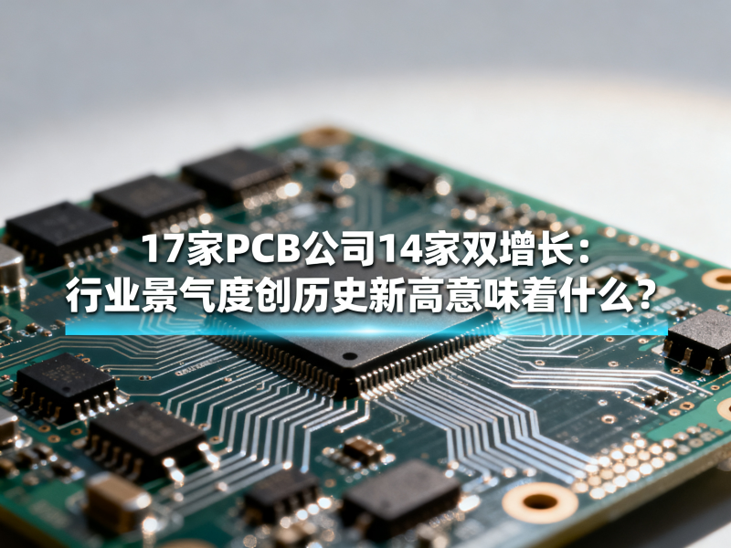 17家PCB公司14家双增长：行业景气度创历史新高意味着什么？