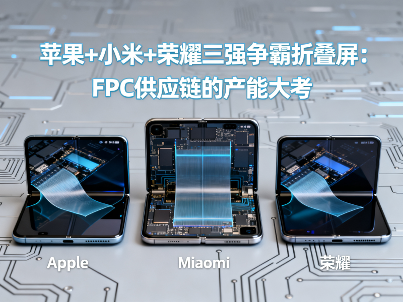 苹果+小米+荣耀三强争霸折叠屏：FPC供应链的产能大考