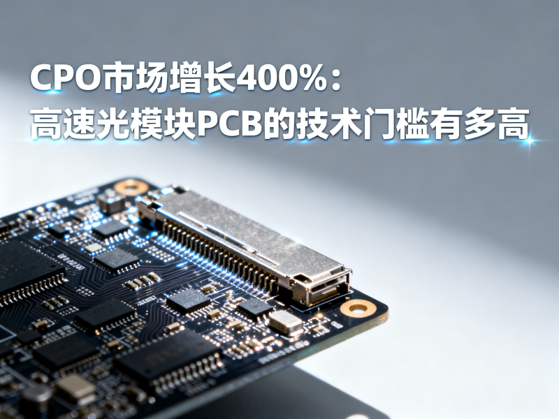 CPO市场增长400%：高速光模块PCB的技术门槛有多高