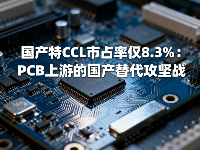 国产特CCL市占率仅8.3%：PCB上游的国产替代攻坚战》