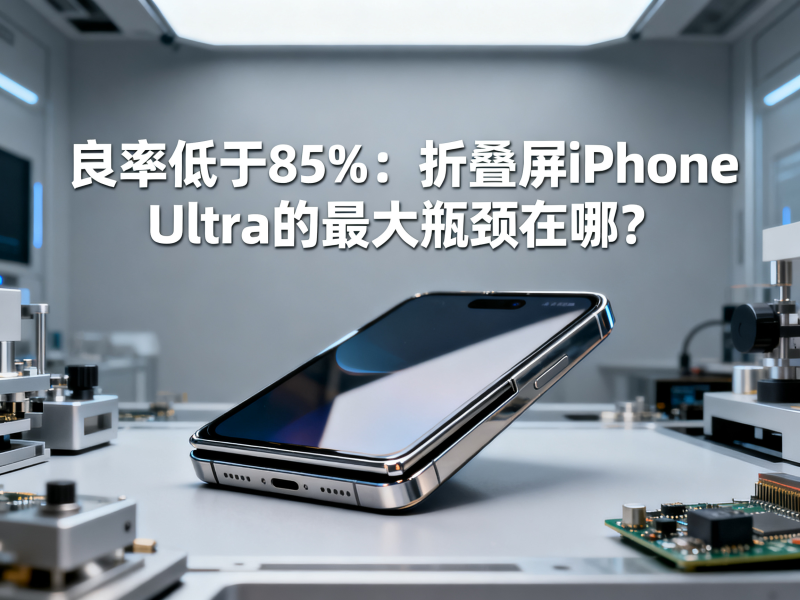 良率低于85%：折叠屏iPhone Ultra的最大瓶颈在哪？
