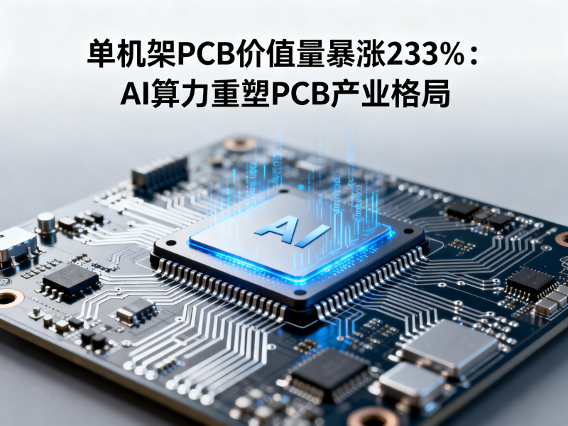 单机架PCB价值量暴涨233%：AI算力重塑PCB产业格局