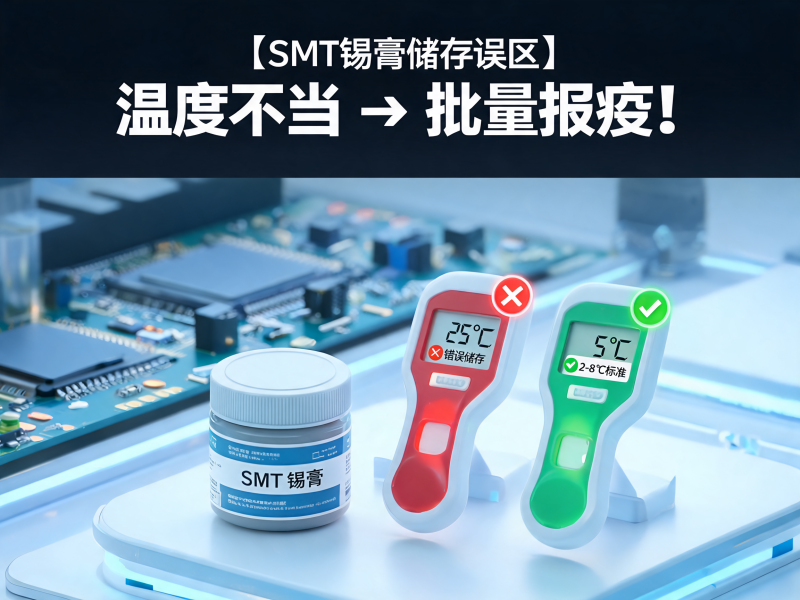 SMT 锡膏储存温度不当影响全解：从原理到工艺控制的深度分析