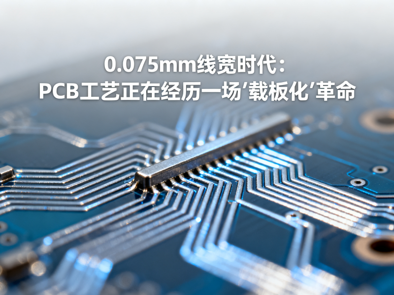 0.075mm线宽时代：PCB工艺正在经历一场