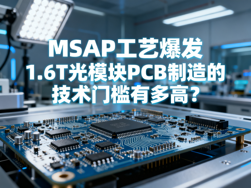 MSAP工艺爆发：1.6T光模块PCB制造的技术门槛有多高？
