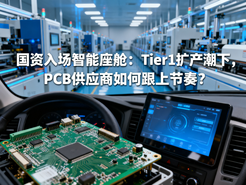 国资入场智能座舱：Tier1扩产潮下，PCB供应商如何跟上节奏？