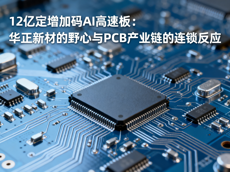 12亿定增加码AI高速板：华正新材的野心与PCB产业链的连锁反应