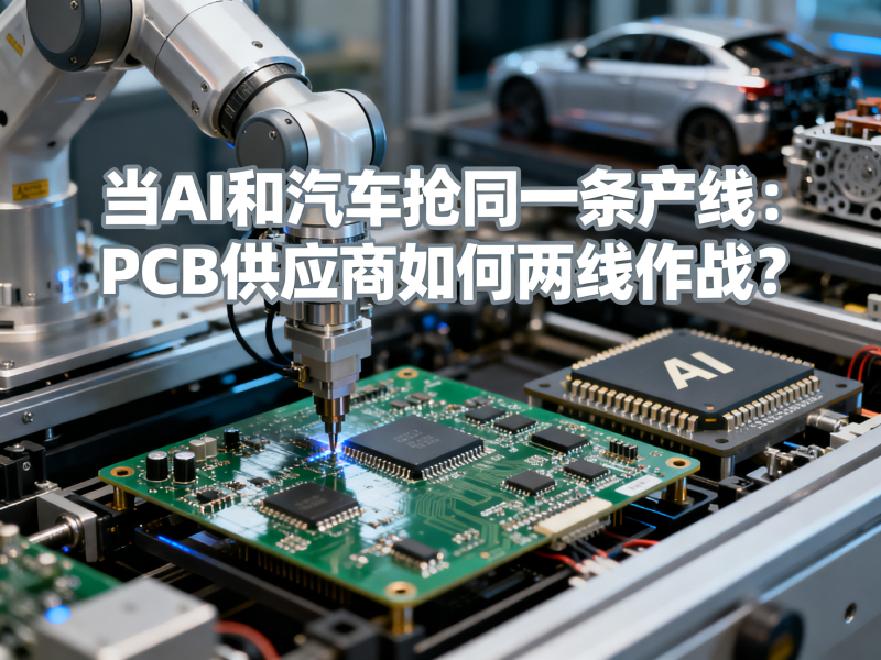 当AI和汽车抢同一条产线：PCB供应商如何两线作战？