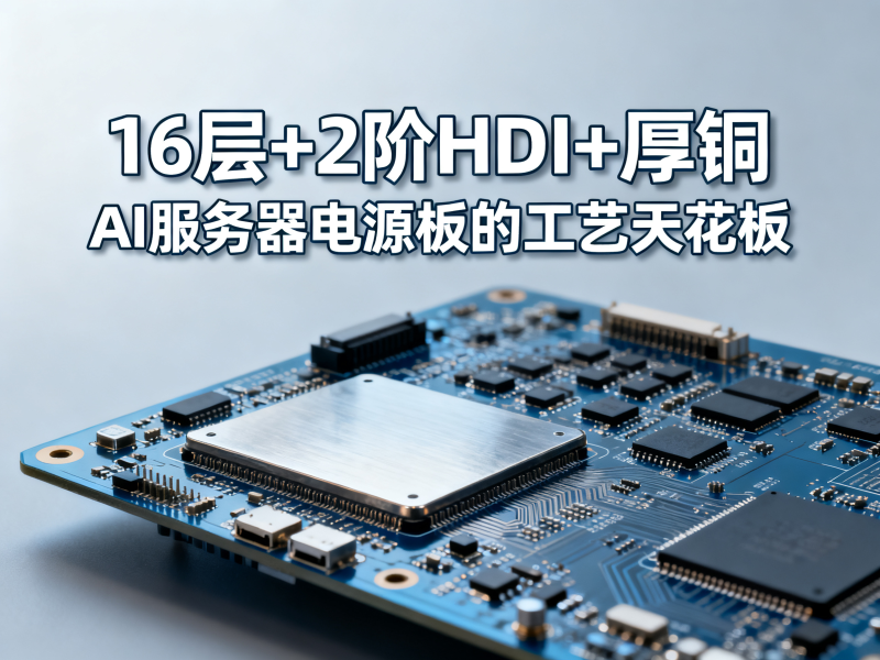 16层+2阶HDI+厚铜：AI服务器电源板的工艺天花板
