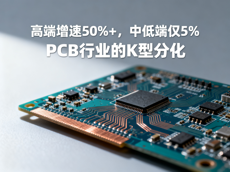 高端增速50%+，中低端仅5%：PCB行业的K型分化