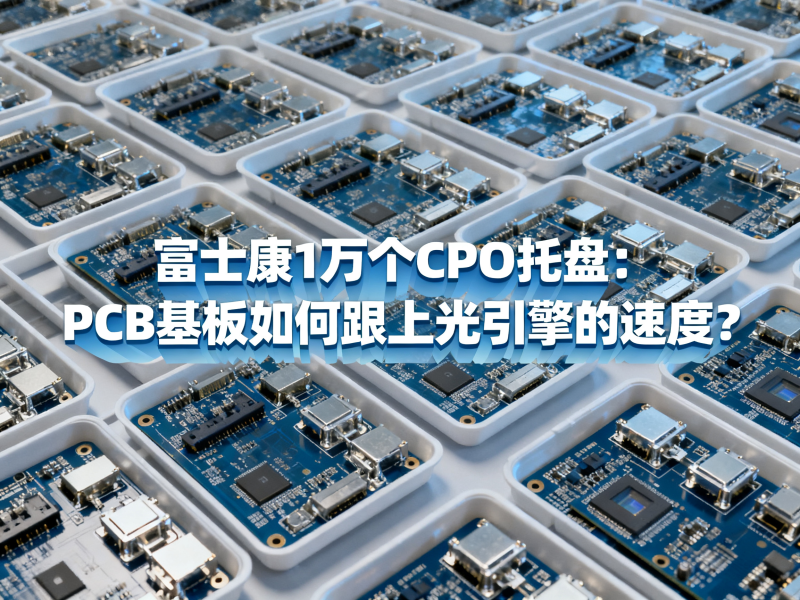 富士康1万个CPO托盘：PCB基板如何跟上光引擎的速度？