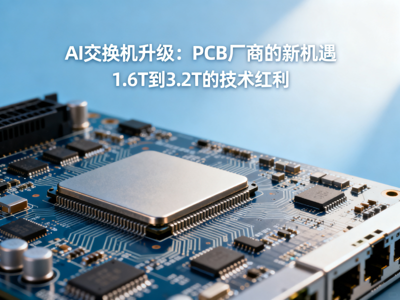 AI交换机从1.6T到3.2T，PCB厂商如何接住这波红利？