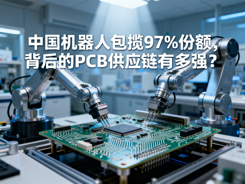 中国机器人包揽97%份额，背后的PCB供应链有多强？