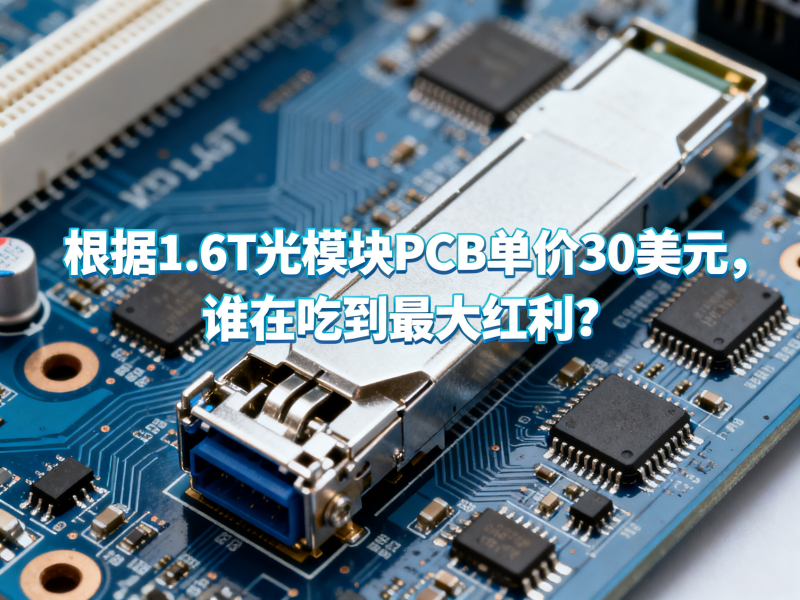 1.6T光模块PCB单价30美元，谁在吃到最大红利？