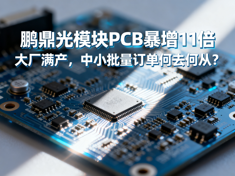 鹏鼎光模块PCB暴增11倍：大厂满产，中小批量订单何去何从？