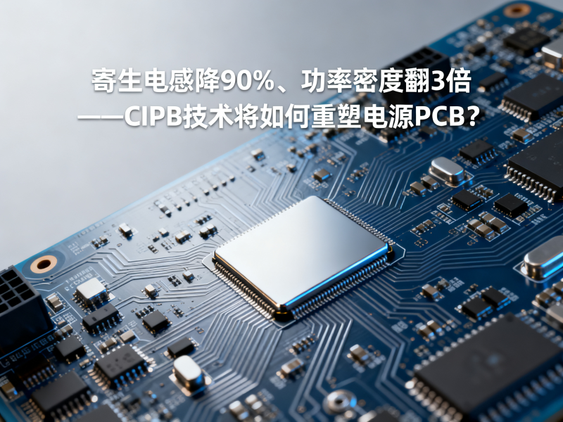 寄生电感降90%、功率密度翻3倍——CIPB技术将如何重塑电源PCB？