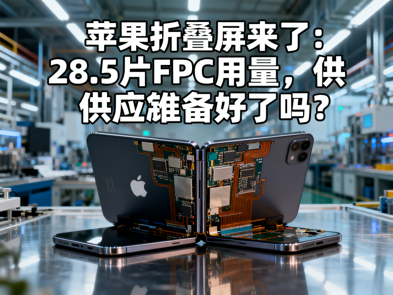苹果折叠屏来了：28.5片FPC用量，供应链准备好了吗？