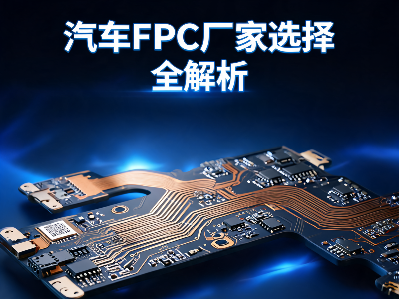 汽车 FPC 厂家选择全解析：从技术能力到交付保障的完整指南