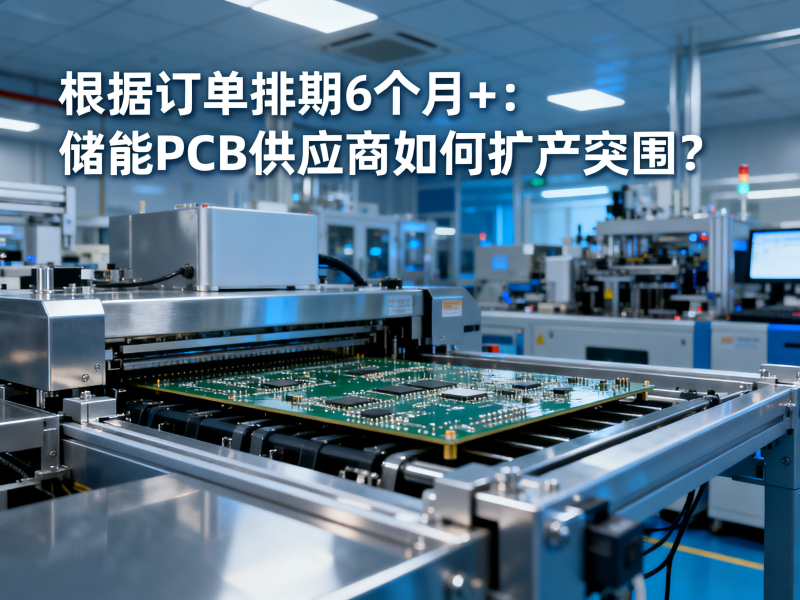 订单排期6个月+：储能PCB供应商如何扩产突围？