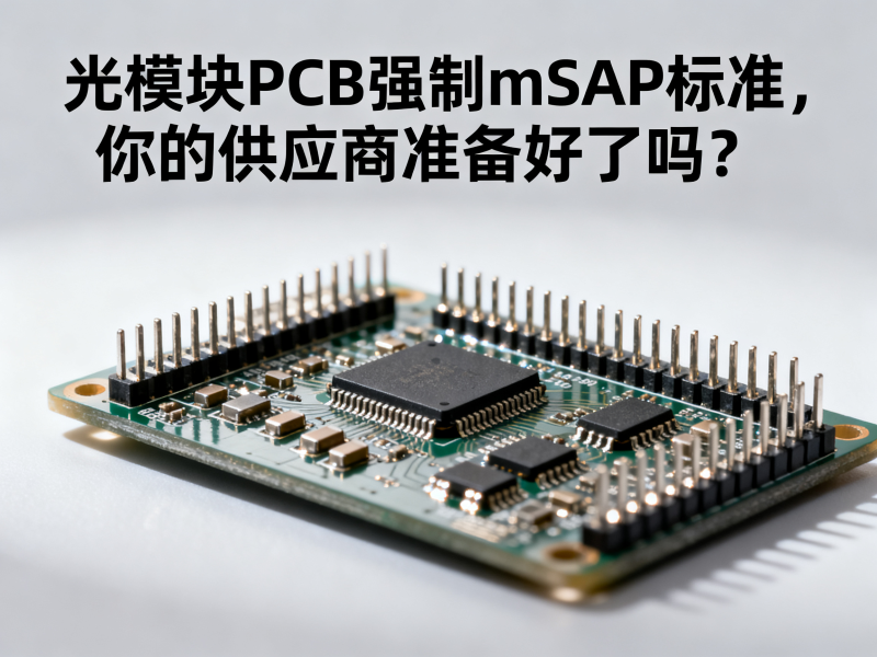 光模块PCB强制mSAP标准，你的供应商准备好了吗？