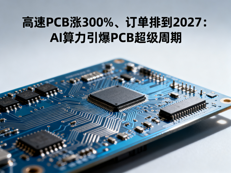 高速PCB涨300%、订单排到2027：AI算力引爆PCB超级周期