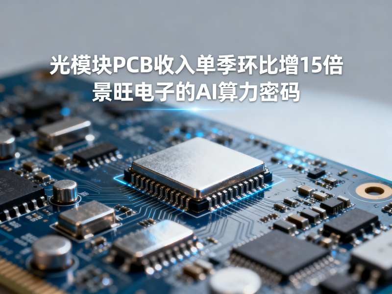 光模块PCB收入单季环比增15倍：景旺电子的AI算力密码