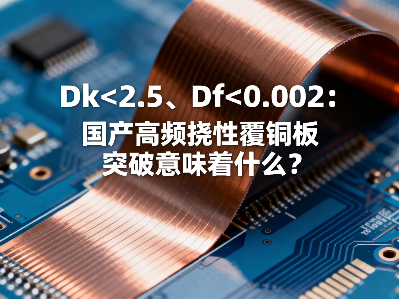 Dk<2.5、Df<0.002：国产高频挠性覆铜板突破意味着什么？