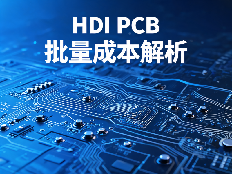 HDI PCB 批量成本解析：从材料到工艺的成本优化全攻略