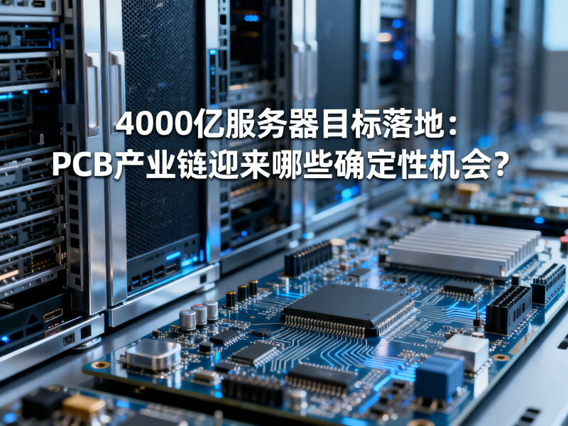 4000亿服务器目标落地：PCB产业链迎来哪些确定性机会？