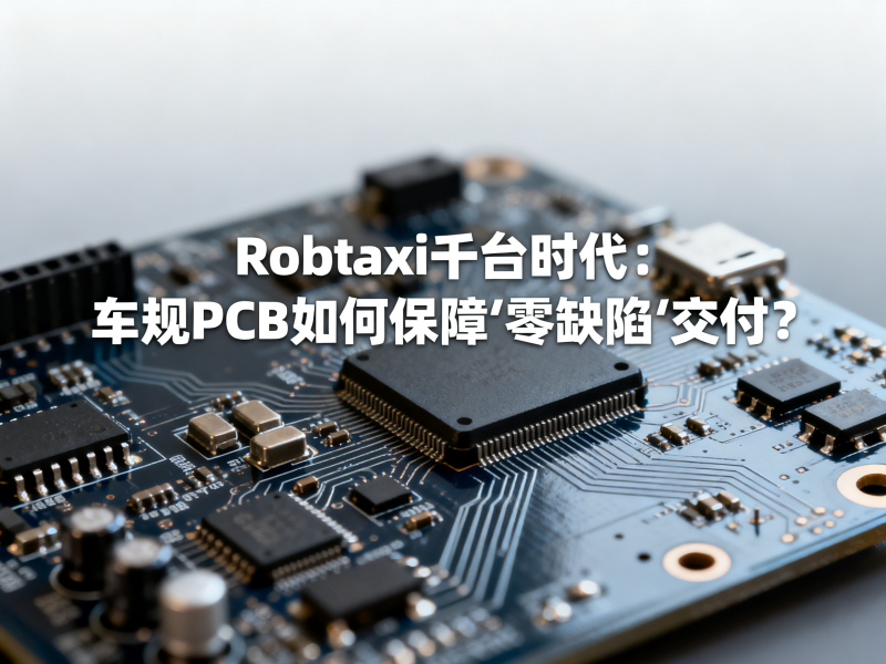 Robotaxi千台时代：车规PCB如何保障